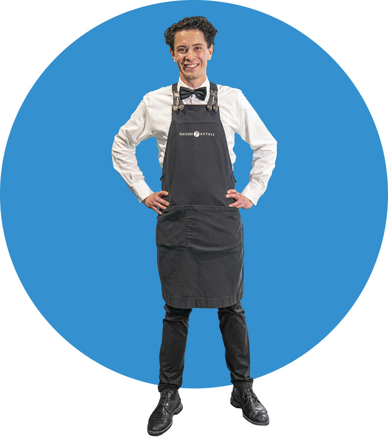 Am schönsten bei Fletcher finde ich die abwechslungsreiche Arbeit. Vom Bedienen über das Einchecken der Gäste bis hin zur Unterstützung der Köche bei den Desserts.